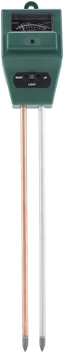 3-in-1 PH Tester voor Bodemvochtigheid en Lichtmeting - Perfect voor Tuinplanten en Bloemen
