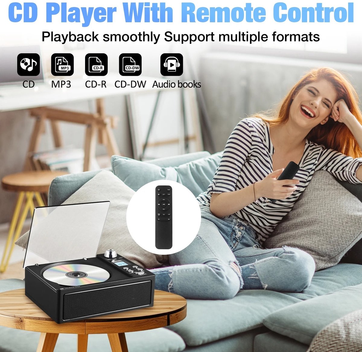CD Speler met Bluetooth & FM Radio thumbnail 2