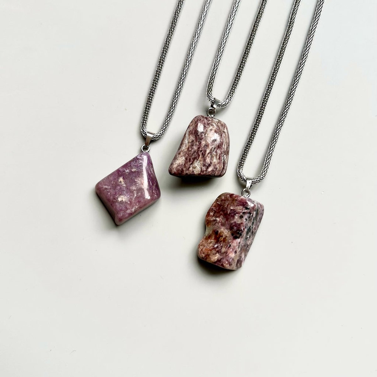 Gemstone ketting Lepidoliet
