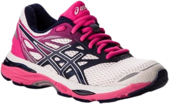 ASICS Gel-Cumulus 18 'Wit Blauw Roze- Dames-maat 37.5