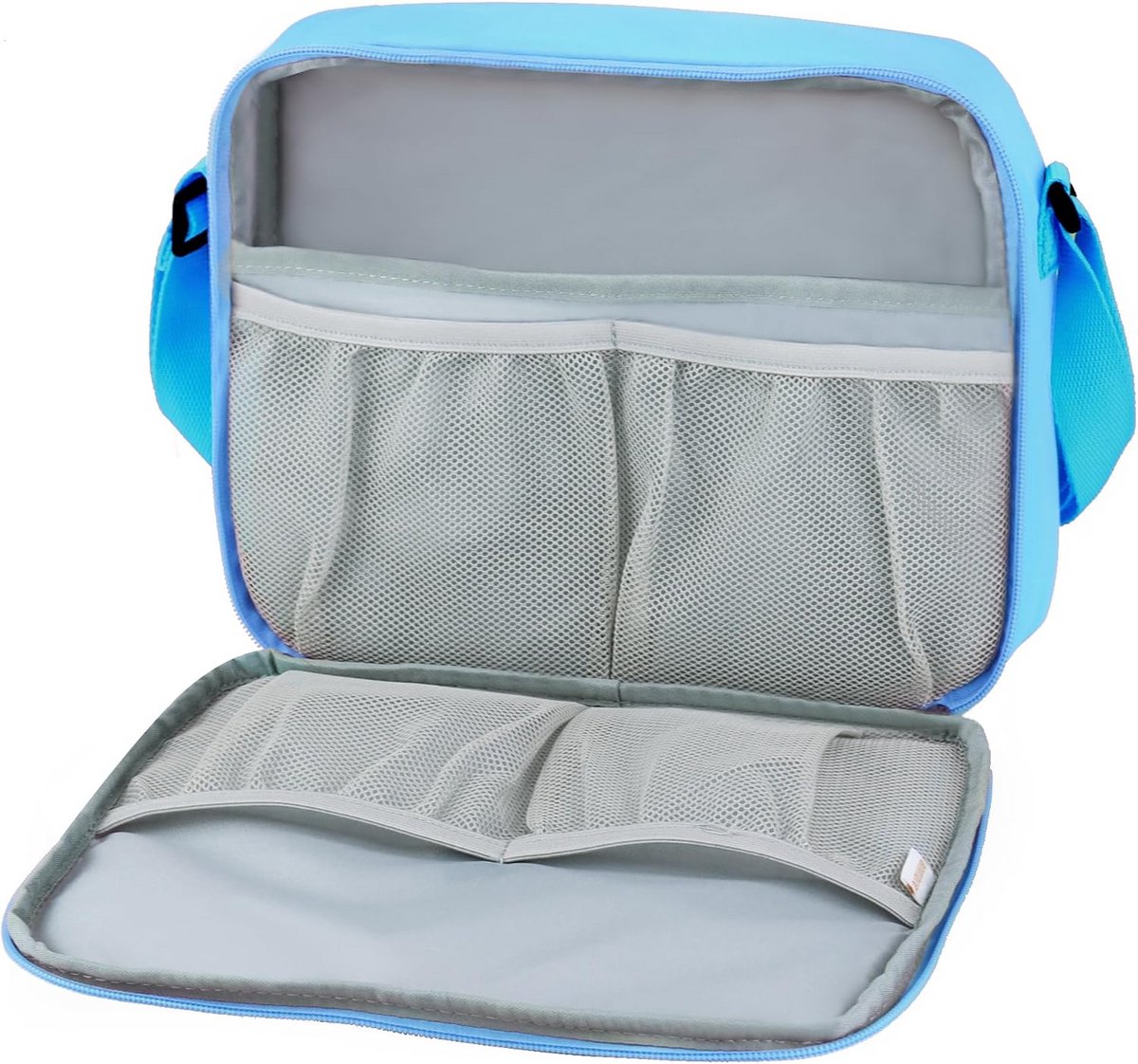 Draagtas voor 4 sets 20 schijven met netvakken - Blauw
