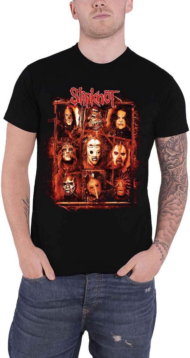 Mannen T-shirt met Rusty Face ontwerp - Officiële bandlogo
