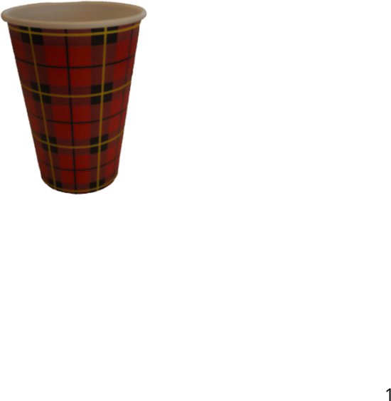 1000 stuks 7oz/180ml, Koffiebekers to go (extra stevig) koffiebeker karton 'schotse ruit' Drinkbeker - Koffiebeker - Kartonnen Beker, Kartonnen Beker - Wegwerpbeker - Papieren Beker - Topkwaliteit - Lekvrij !