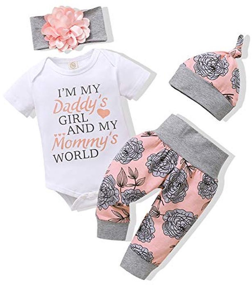 Pasgeboren Meisje Kleding Set Romper en Broek voor Peuters