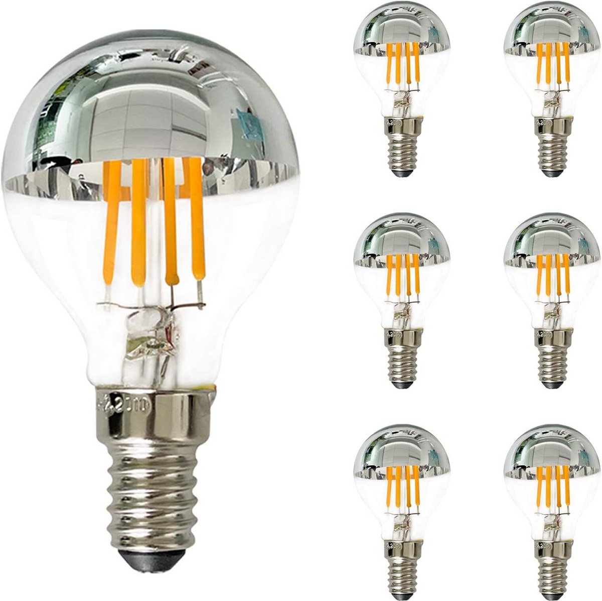 LED Gloeilamp 4W E14 Warmwit Dimbaar G45/G14 40W Equivalent