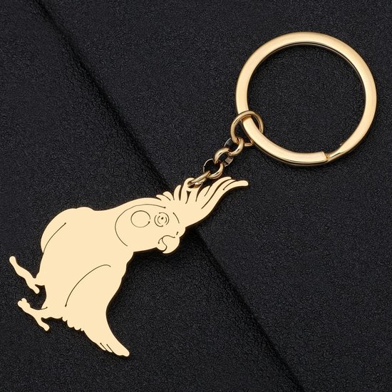 Papegaai anker sleutelhanger ara sleutelhanger vogel sieraden glas