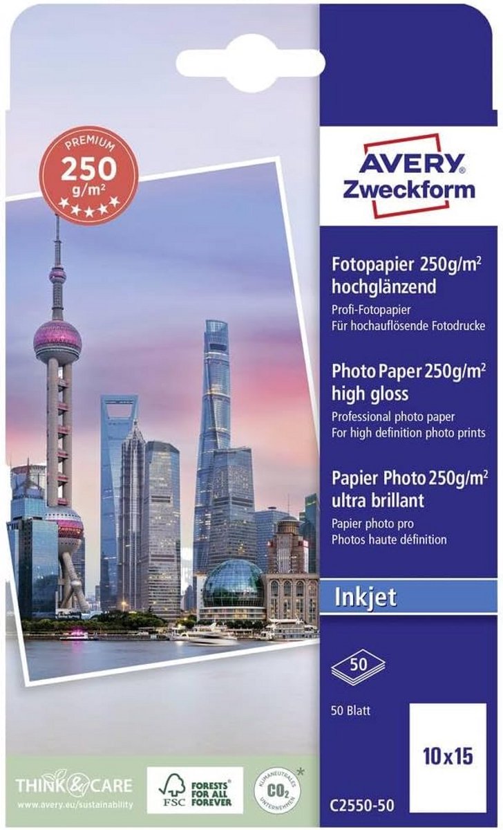 Premium Glanzend Inkjet Fotopapier 10x15 cm - Hoge Resolutie Afdrukken (250 g/m²)