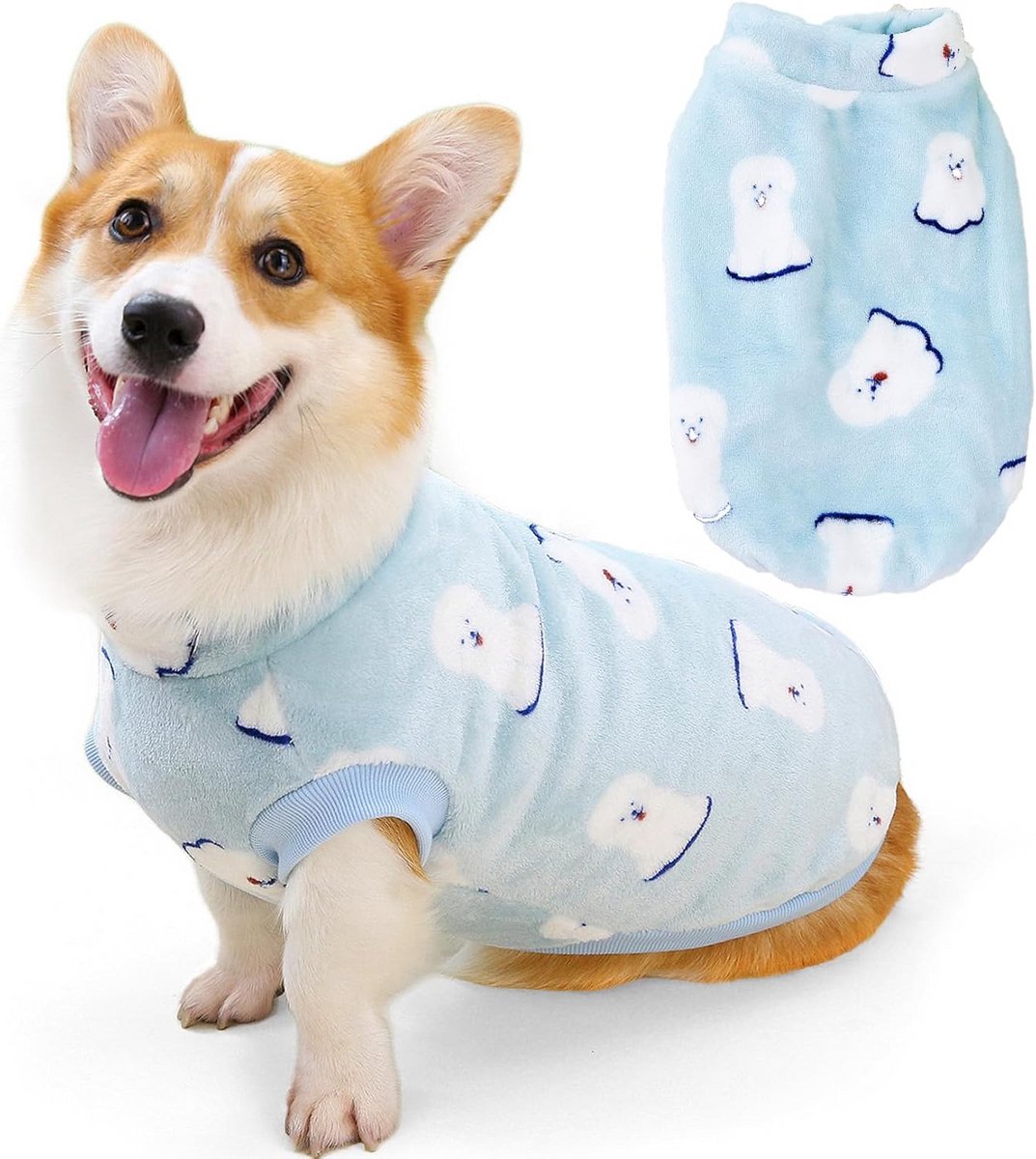 Warme Fluwelen Honden Trui voor Kleine en Middelgrote Honden Winterjas Zachte Fleece Puppy Kleding