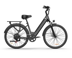 Elektrische fiets - Actieradius 80km - Verwijderbare batterij 48V10.4Ah - Motor 250W - Shimano 7 versnellingen - 26 Inch City Commuter EBike - Zwart