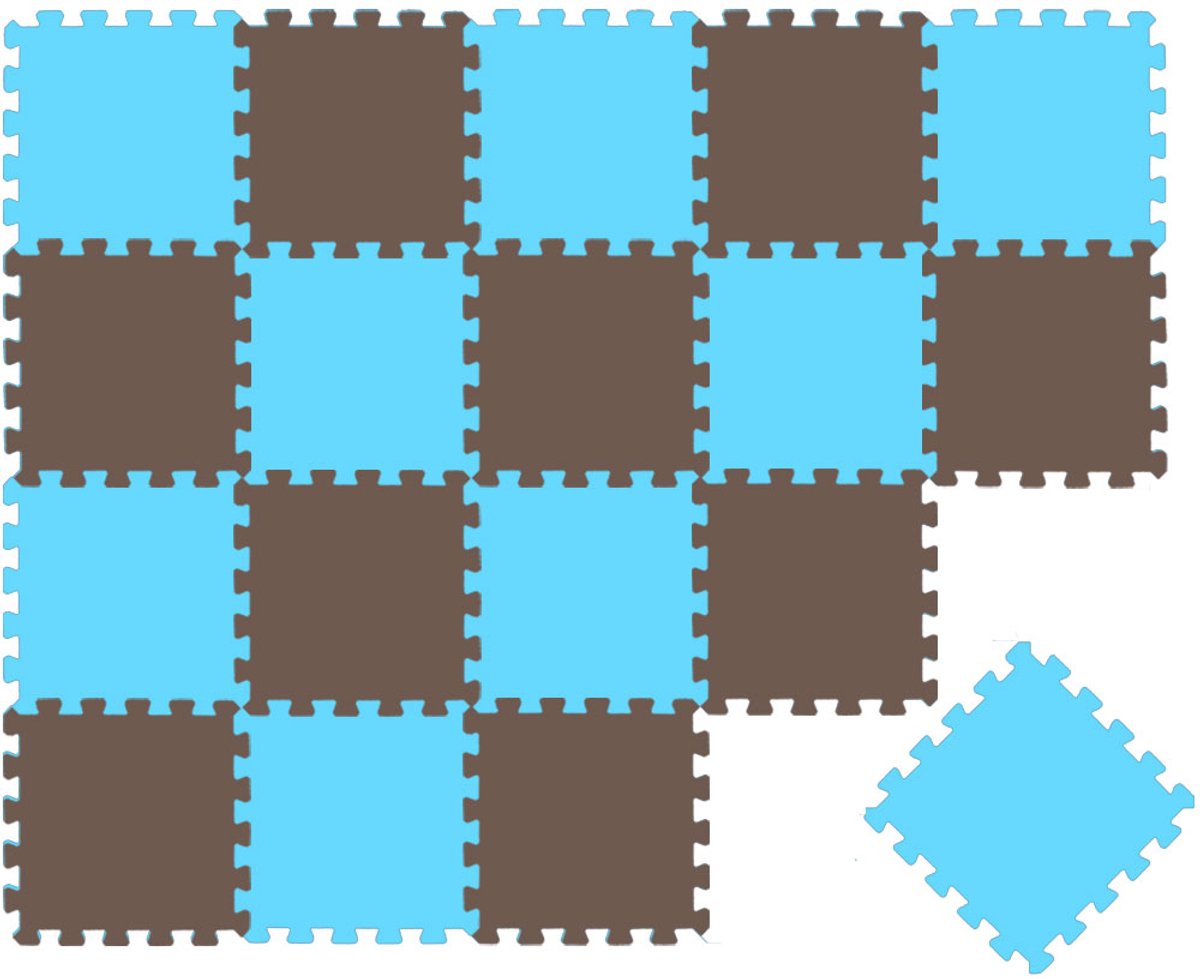 Van dag Één: 18-delige Baby Puzzel Speelmat - 30x30 EVA Schuim Kruipmat Vloermat Speeltapijt Kind
