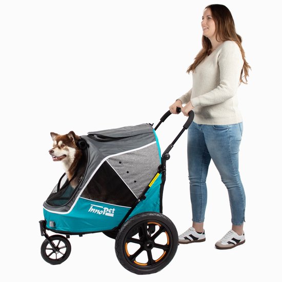 InnoPet Sporty Evolution - Hondenfietskar - Ocean Blue - 84x66x98cm van InnoPet — afbeelding 2