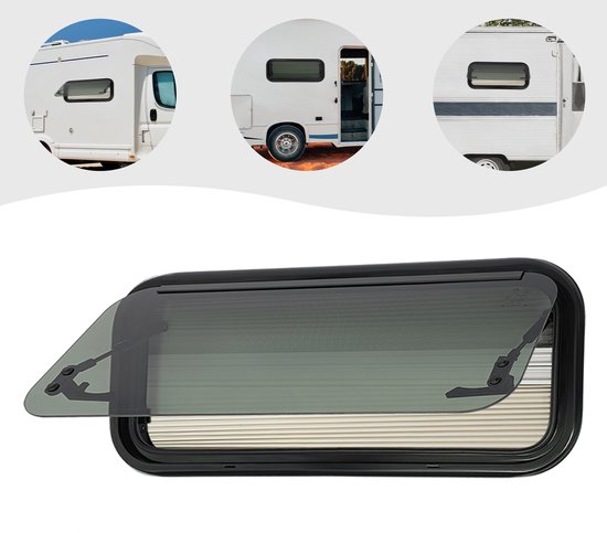 Camperraam caravan zijraam 900 x 300 mm schuifvenster 20