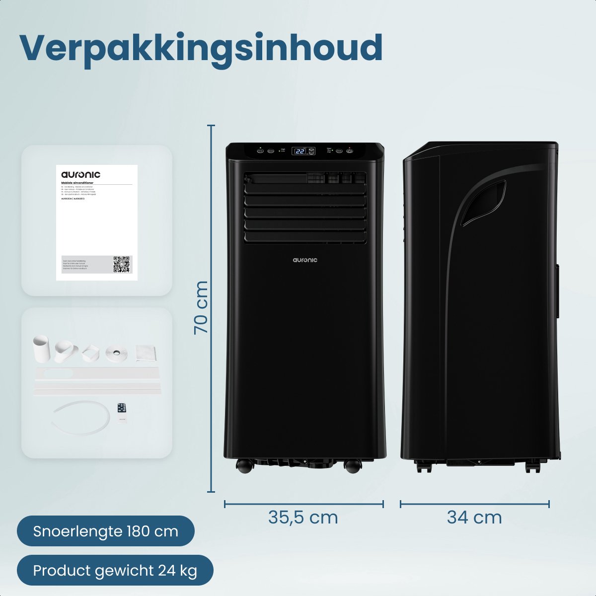 Auronic Mobiele Airco 10.000 BTU thumbnail 7