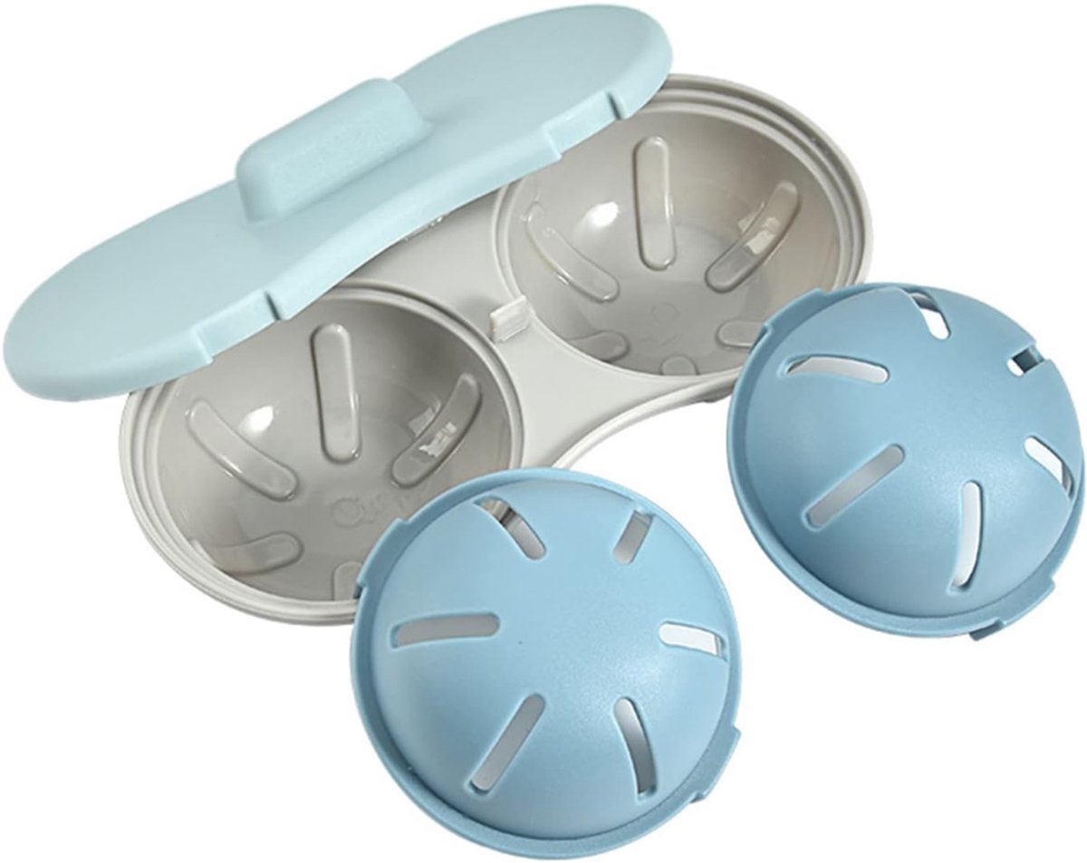 Quvo Eierkoker magnetron Eierkoker electrisch Blauw ‎23cm x 13cm x 8cm