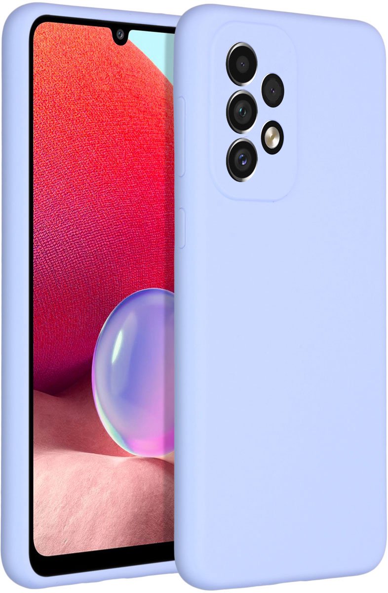 Accezz Liquid Silicone Backcover Samsung Galaxy A33 hoesje - Paars