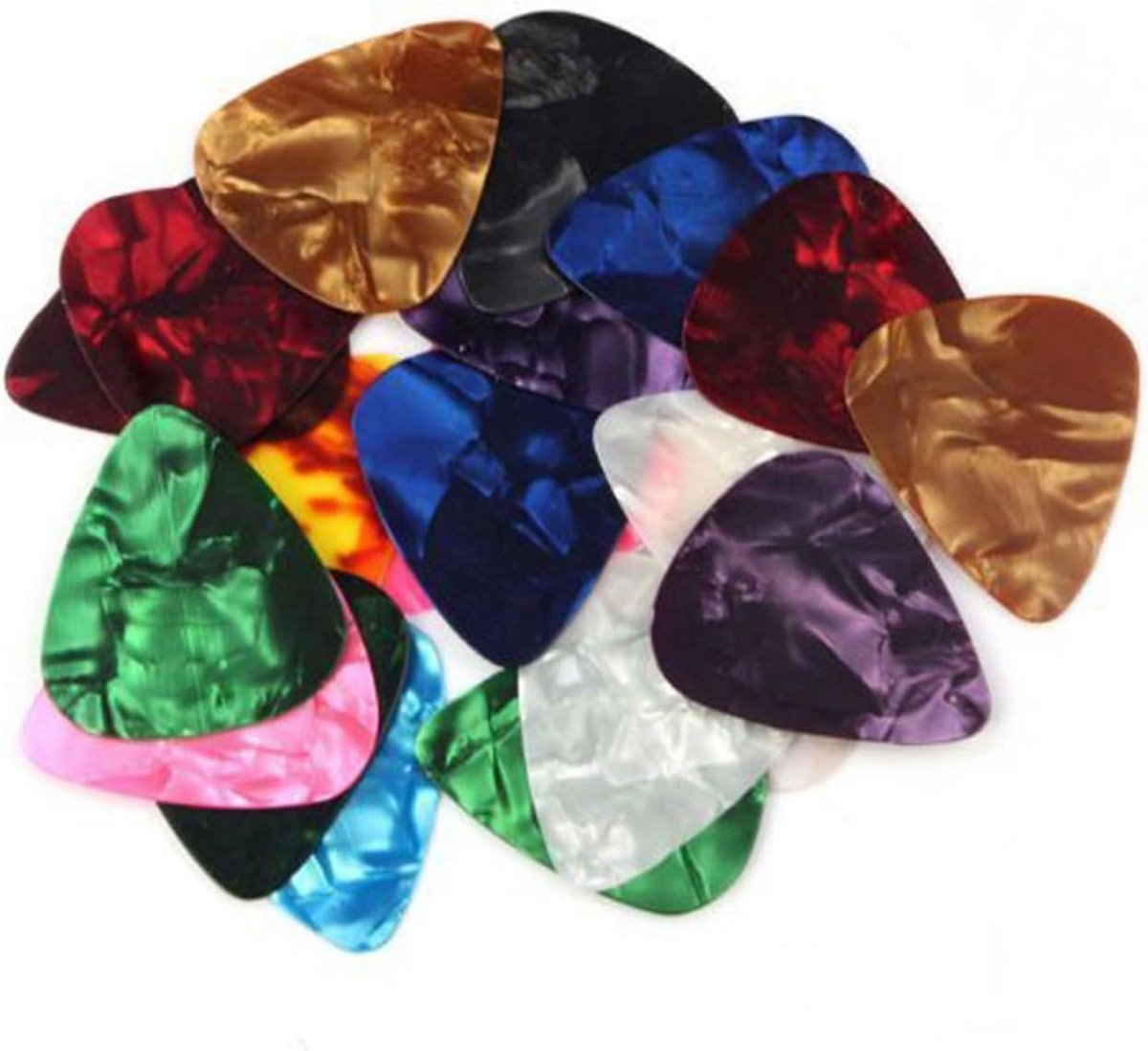 0,7mm medium plectrums voor gitaar en basgitaar - set van 20 stuks
