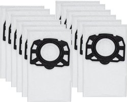Set van 12 Zakken van KFI 487 Filter Zuigzakken accessoire geschikt voor Karcher WD4-WD5WD-MV4-MV5-MV6-WD4-000 -2.863-006.0 - Overige stofzuiger accessoires