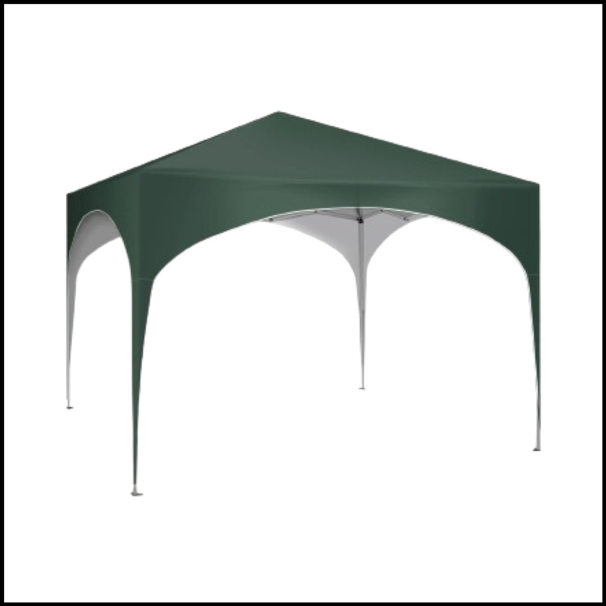 Waterdichte Opvouwbare Luifel 3x3m - Tuin Gazebo Party Tent Pop-Up Paviljoen met Halfrond Dak voor Outdoor Markt en Feest