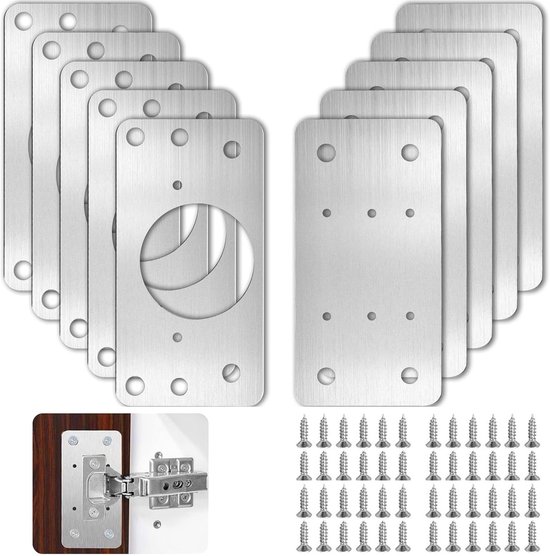 Scharnier reparatieplaat-10 stuks kast deur scharnier reparatieplaat