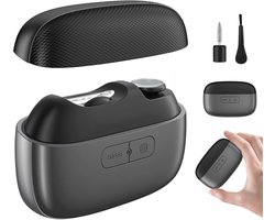 Elektrische nagelknipper - verbeterde 3-in-1 elektrische automatische nagelknipper met magnetisch deksel - USB-oplaadbaar - draagbare slimme nagelknipper voor dikke teennagels, senioren en volwassenen - grijs