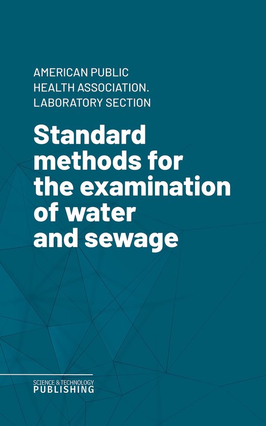 Standard methods for the examination of water and sewage - cover