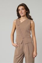 SISTERS POINT Gata-ve2 - Dames Gilet - Sand - Maat L