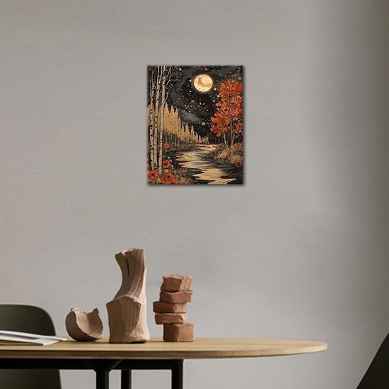 LiHEQING Schilderij Canvas Olieverfschilderij Kit Aurora LiHEQING Schilderij Canvas Olieverfschilderij Kit Aurora