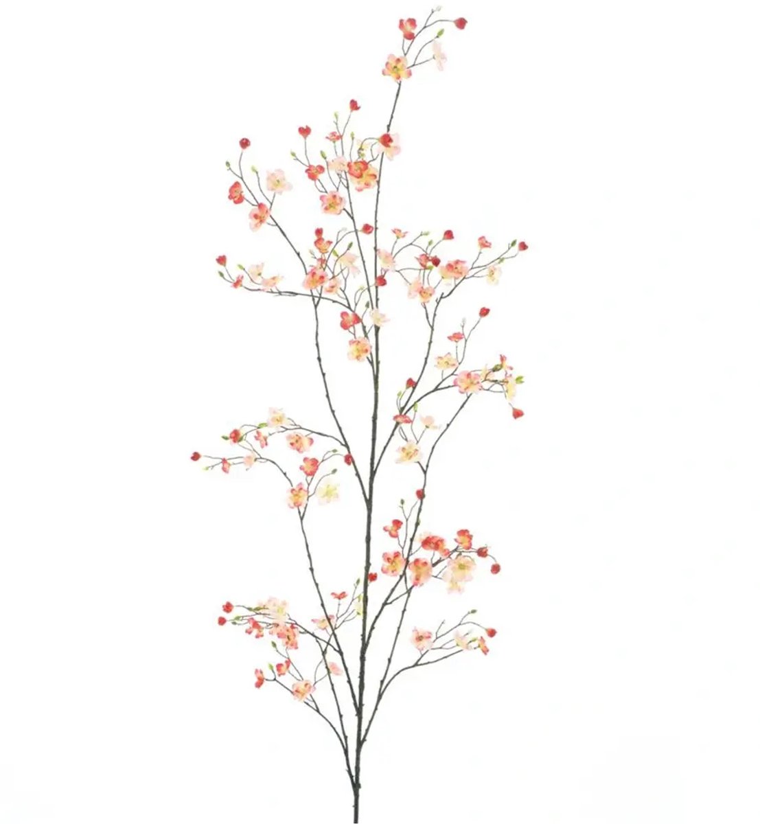 Kunsttak Mini Daisy Branch Peach/Red - 172 cm