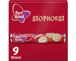 Red Band Stophoest - keel snoep - verzachtende smaak - 9 rolllen a 40g
