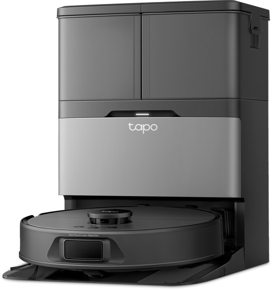 TP-Link Tapo RV50 Pro Omni - Robotstofzuiger met dweil - Geavanceerd zelfreinigend Omni station - 15000 Pa krachtige zuigkracht - Slimme navigatie en obstakelvermijding