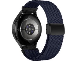 Nylon bandje - geschikt voor Garmin Vivoactive 4 / Venu 3 / Venu 2 / Forerunner 255 / Forerunner 265 / 570 (47mm) en Polar Vantage M / M2 / V3 / Grit X (Pro) - donkerblauw