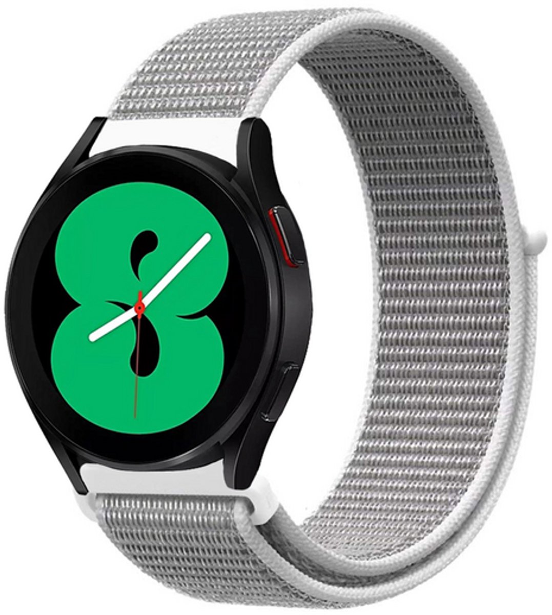 By Qubix - Sport Loop nylon bandje - Grijs - geschikt voor Huawei Watch 5 - 46mm