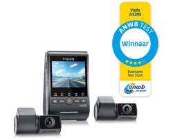 VIOFO A329S 3CH - 4K 60FPS Dashcam - Inclusief CPL filter, achter- en interieurcamera - 2025