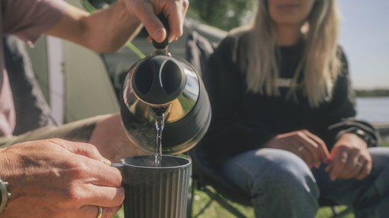 Outwell Collaps Kettle 1.5L Campingketel Opvouwbaar Siliconen Grijs — afbeelding 2