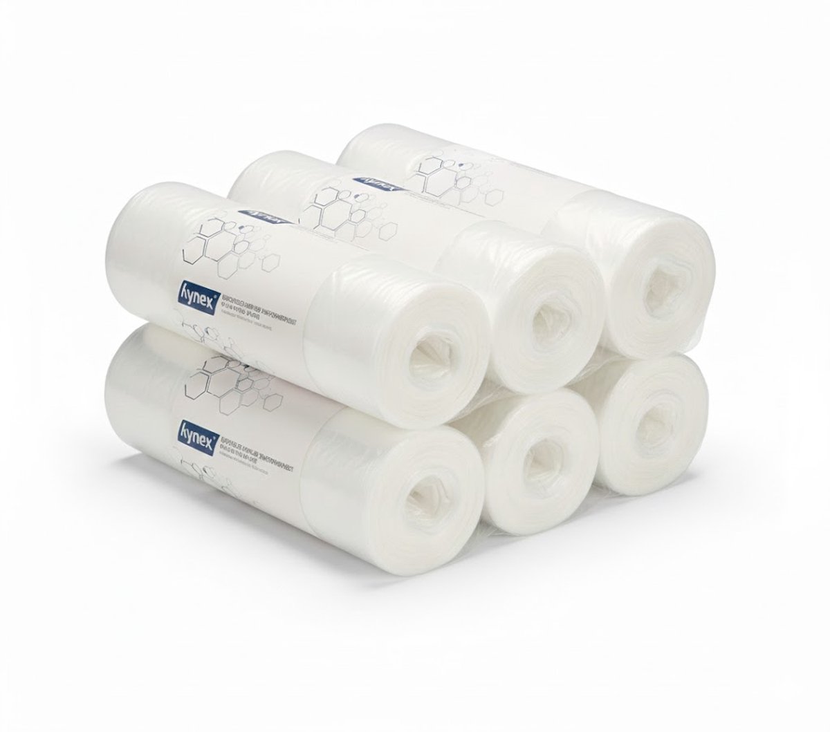 Hynex Vuilniszak 20 liter - 300 stuks - Afvalzakken - Vuilzakken - Pedaalemmerzakken - Gerecycled HDPE - 45x50cm - Set van 6 x 50 stuks - Transparant