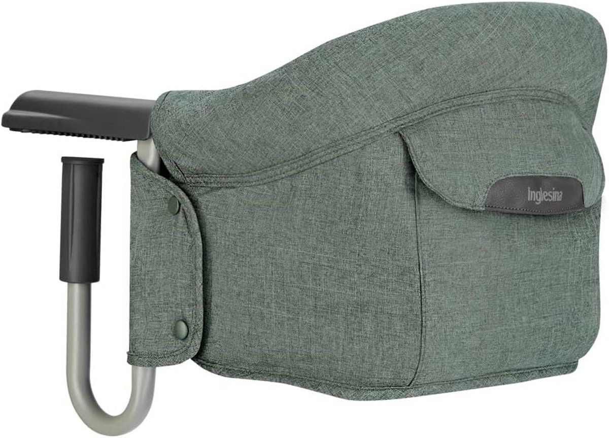 Inklapbaar Tafelzitje Draagbaar Tafelstoeltje voor Kinderen - Donkergroen - Veilig Tot 15 kg