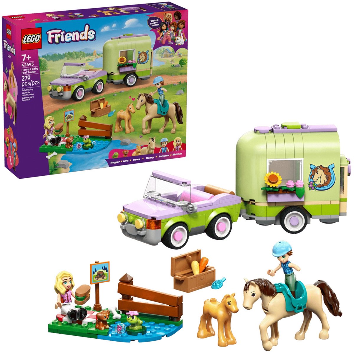 LEGO - Friends 42695 - Trailer en Paard en Veulen — afbeelding 10