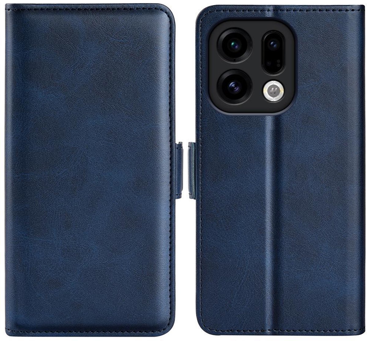 Mobigear Telefoonhoesje geschikt voor OPPO Find X9 Hoesje | Mobigear Slim Magnet Bookcase Portemonnee | Pasjeshouder voor 3 Pasjes | Telefoonhoesje voor Pinpas / OV Kaart / Rijbewijs - Blauw