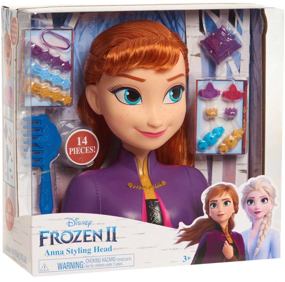 Disney Frozen 2 - Stylinghoofd Anna met Haaraccessoires