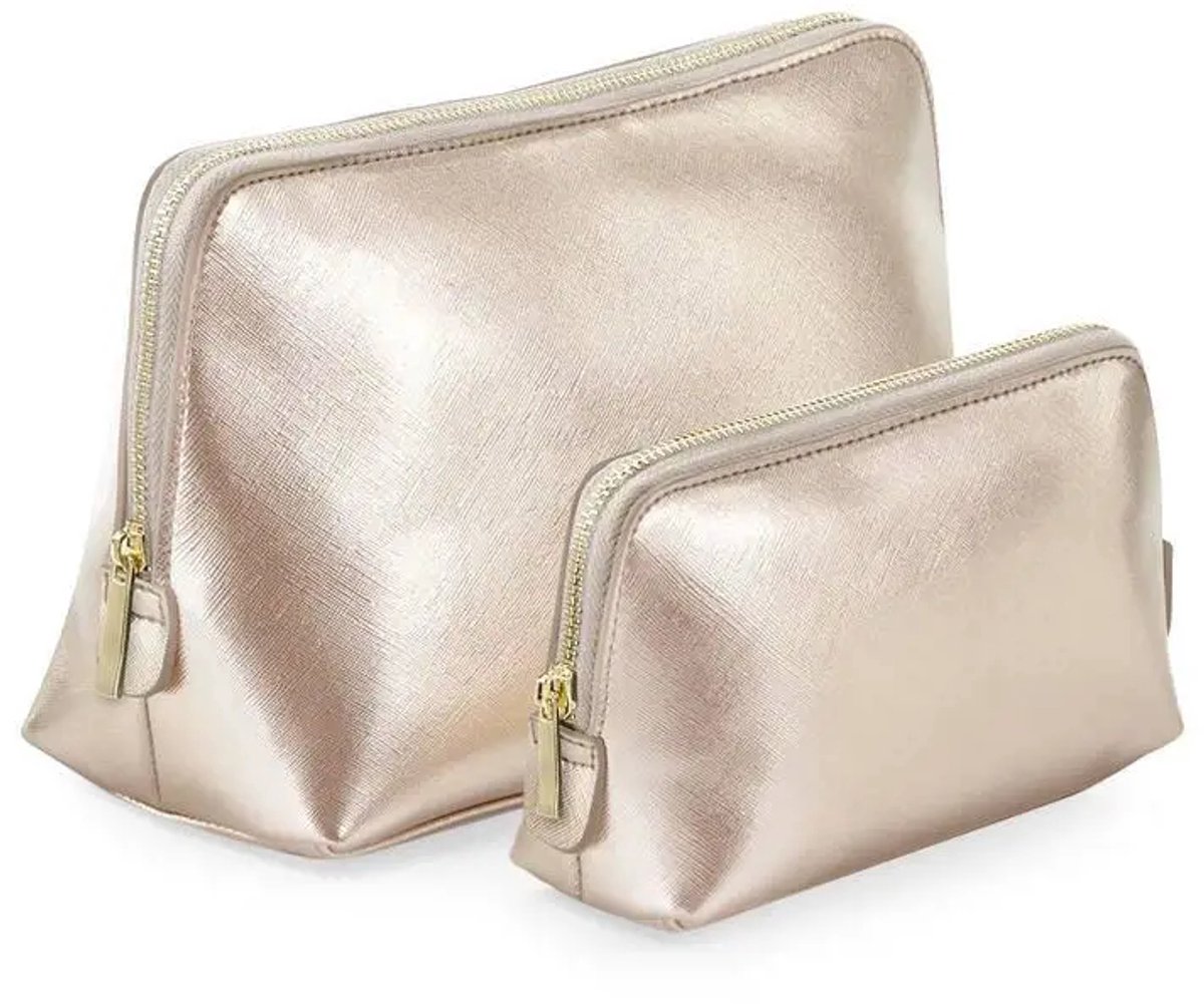 Accessoiretasje – Rose goud – Luxe PU – Make-up & Essentials – Compact Model – Ritssluiting – Elegant Design