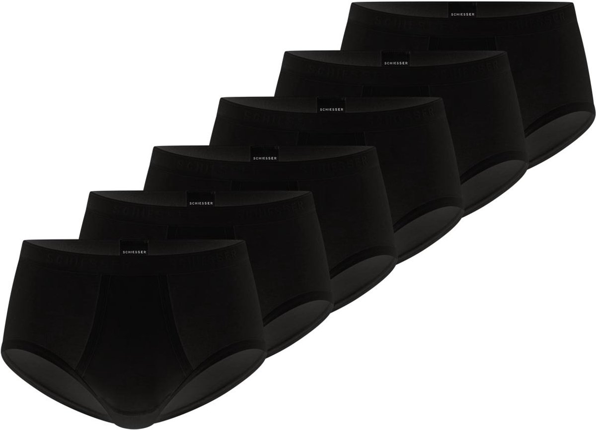 Schiesser Heren slip / onderbroek 6 pack Original Classics fijnrib