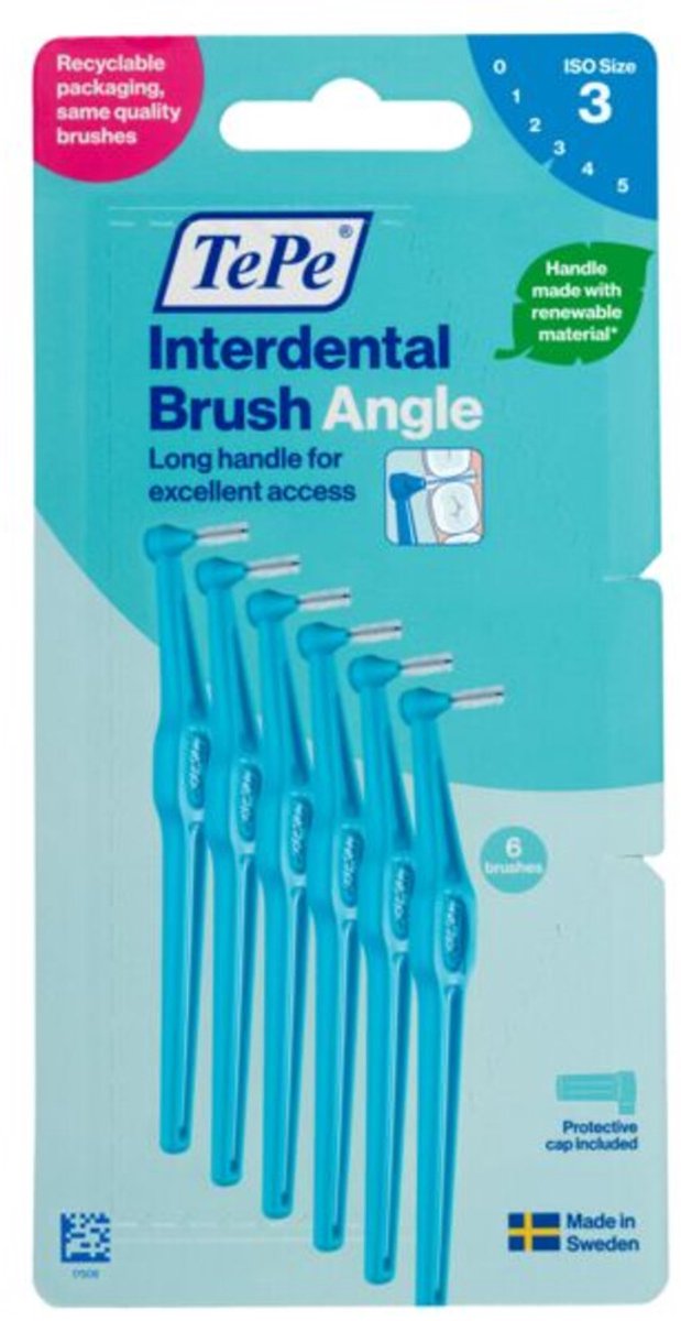 TePe Angle Interdentale Ragers 0,6 mm Blauw - 6 stuks