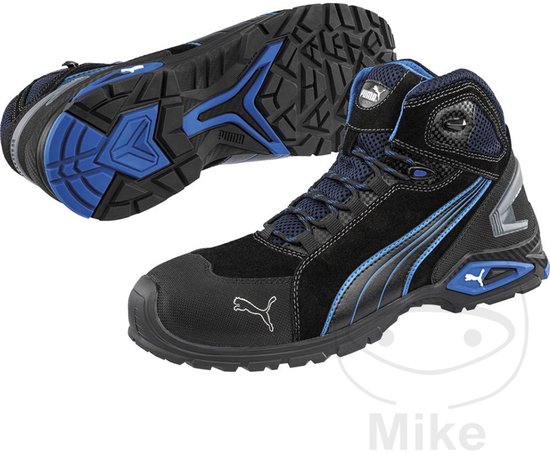 PUMA Rio Black Mid 632250-43 Chaussures montantes de sécurité S3 Pointure (EU): 43 noir, bleu 1 pc(s)