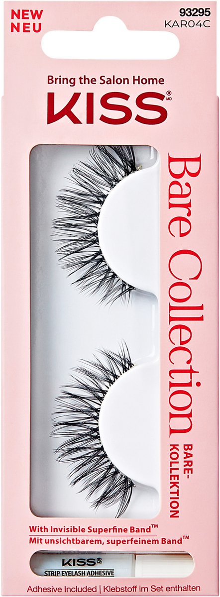 Kiss Bare Collection KAR04C - Kunstwimpers - Superdunne band, 1 paar