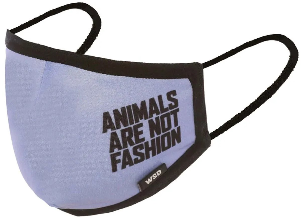 Arch Max Animals Are Not Fashion Mondkapje Zwart,Paars,Blauw S-M