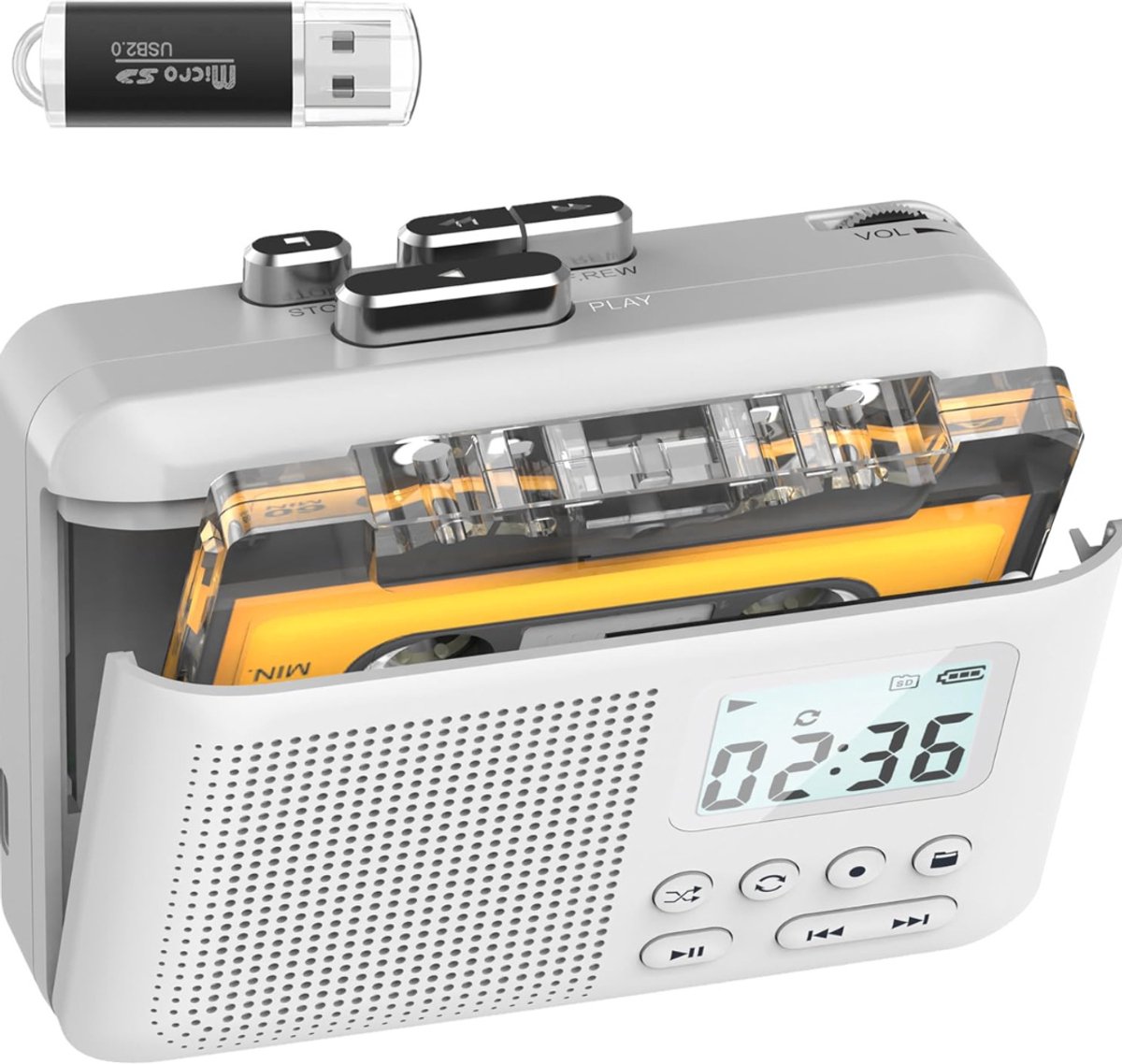 Cassette Speler - Walkman -Grijs
