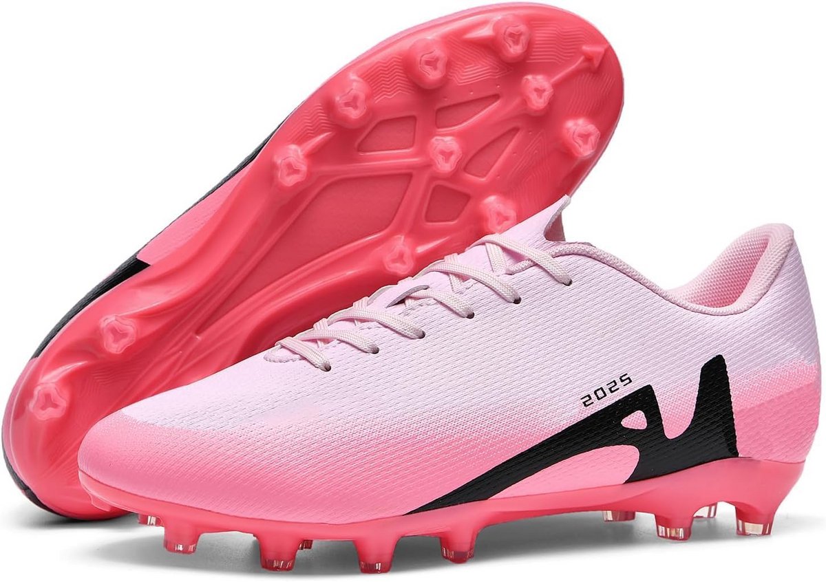 Voetbalschoenen met noppen voor heren en jongens - Microvezel schoenen voor kunstgras - Sportieve voetbalschoenen voor buiten
