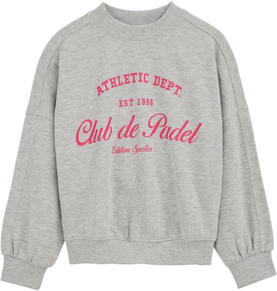 WE Fashion Meisjes oversized sweater met print