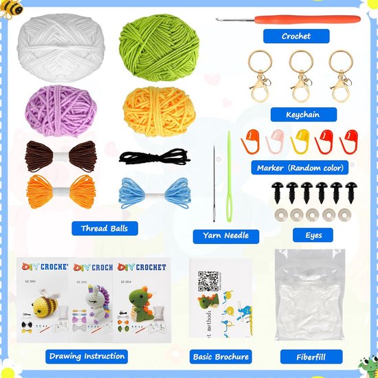 Haaknaaldenset - Complete Haakset voor Beginners met Stapsgewijze Video-instructies — afbeelding 5