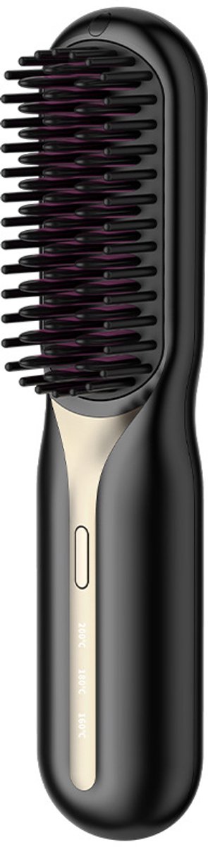 Stijltang - Draadloze Stijltang - Haarborstel Electrisch - Stijlborstel - Draagbare Mini-Stijltang - Lichtgewicht - Multifunctionele Kam - Met Negatieve Ionen En Anti-Verbrandingstechnologie - Voor Vrouwen, Baardstijltang Voor Mannen